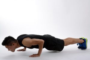 Man doing pushups